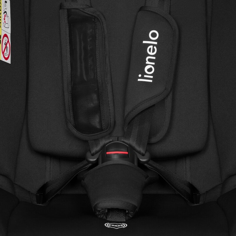 Scaun auto, Lionelo, i-Size Izzy, 0-36 Kg, 40-150 cm, Instalare cu centurile masinii, Protectie laterala, Ajustare spatar in 3 pozitii, Tetiera reglabila in 13 trepte, Conform cu R129, Negru