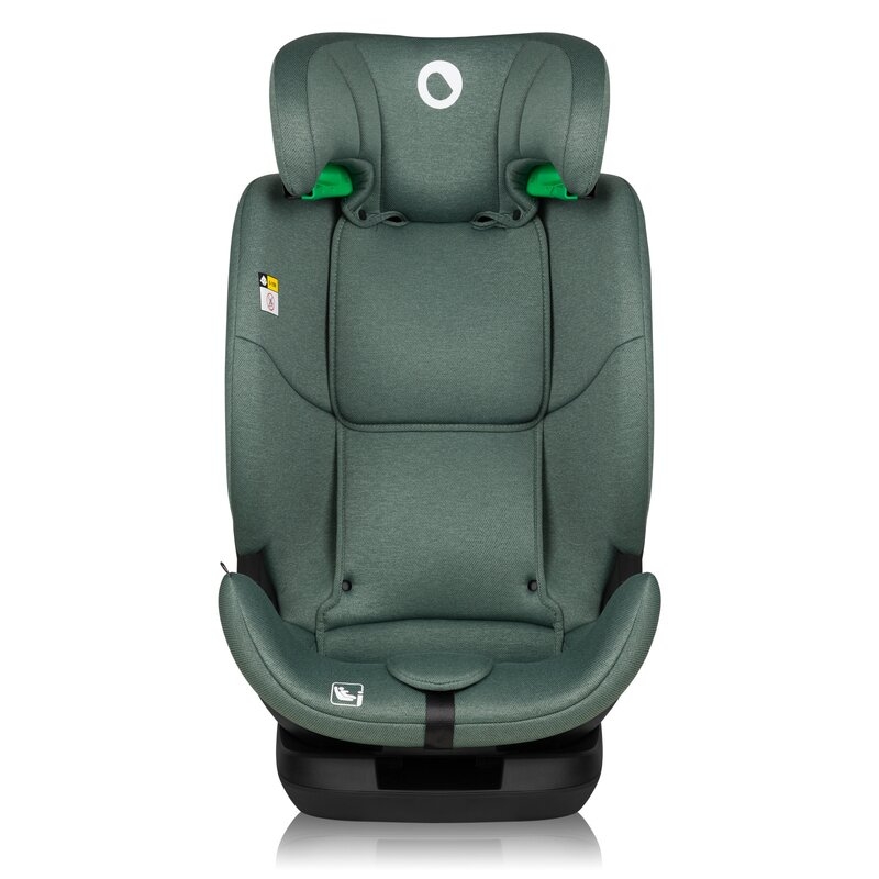 Scaun auto, Lionelo, Lavender I-size, Isofix, Cu centura TopTether, Cu spatar inclinabil in 5 pozitii, Cu tetiera reglabila in 13 pozitii, Instalare cu fata inainte, 9-36 Kg, 76-150 cm, Conform cu ECE R129, Verde