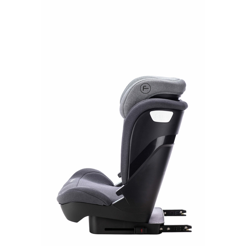 Scaun auto pentru copii, Rider, 100 - 150 cm/ 3 - 12 ani, Tehnologie Isofix, Cu spatar reglabil, Cu tetiera reglabila in 10 pozitii, Conform cu standardul european de securitate ECE R129, FreeON, Grey