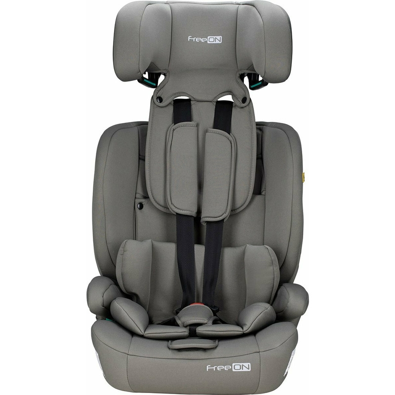 Scaun auto pentru copii, Uran, I-Size, 76 - 150 cm/ 1 - 12 ani, Cu tetiera reglabila in 14 pozitii, Conform cu standardul european de securitate ECE R129, FreeON, Khaki Grey