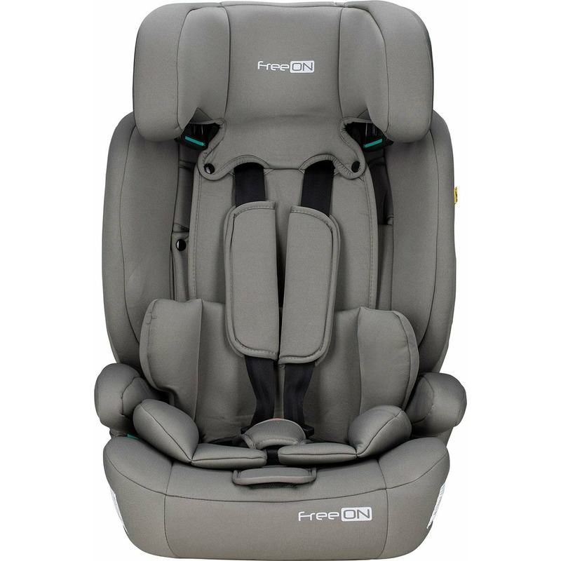 Scaun auto pentru copii, Uran, I-Size, 76 - 150 cm/ 1 - 12 ani, Cu tetiera reglabila in 14 pozitii, Conform cu standardul european de securitate ECE R129, FreeON, Khaki Grey
