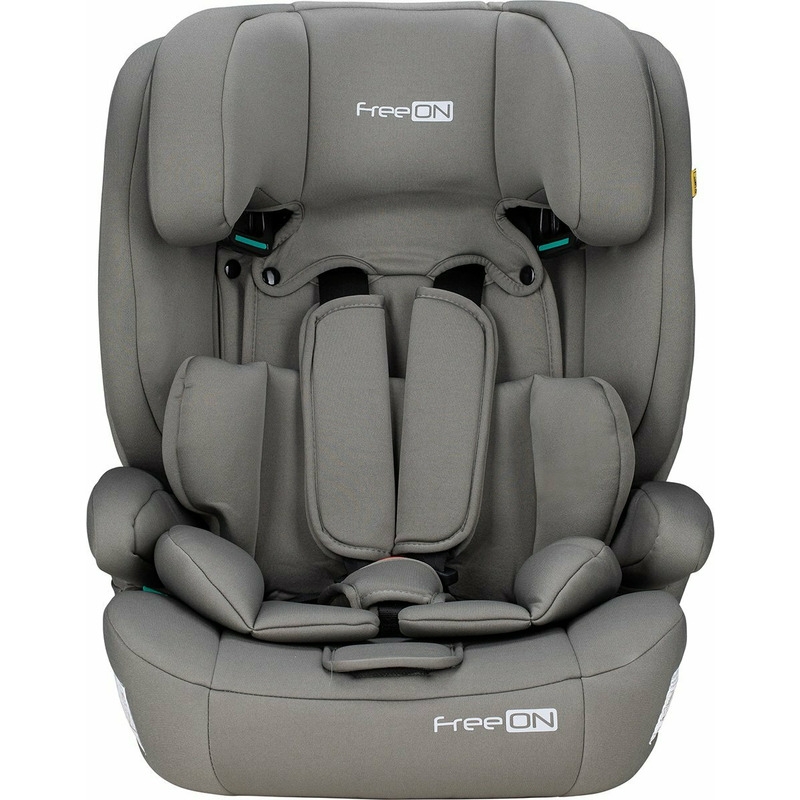Scaun auto pentru copii, Uran, I-Size, 76 - 150 cm/ 1 - 12 ani, Cu tetiera reglabila in 14 pozitii, Conform cu standardul european de securitate ECE R129, FreeON, Khaki Grey