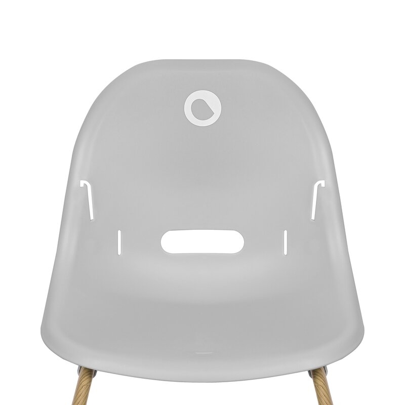 Scaun de masa, Lionelo, Dalia, 2 in 1, Transformabil, Cu 2 suporturi pentru picioare, Cu tavita detasabila, Sustine 60 kg, 6 luni+, Conform cu EN14988, Gri
