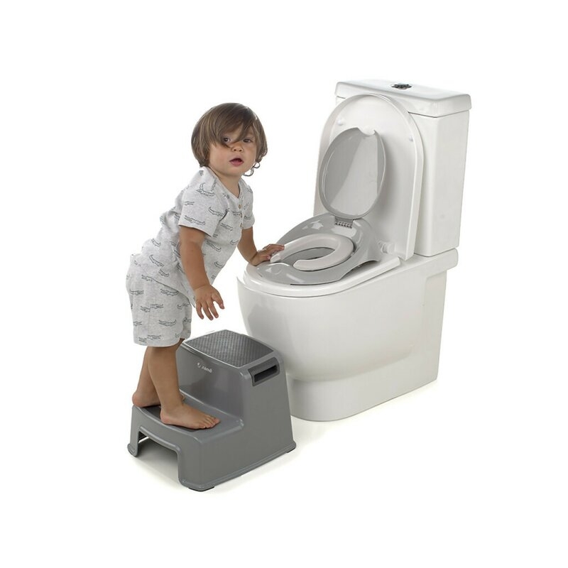 Scaunel Inaltator, Jane Pentru WC, In Doua Trepte, Suprafata antiderapanta, 3 ani + , Dim Grey