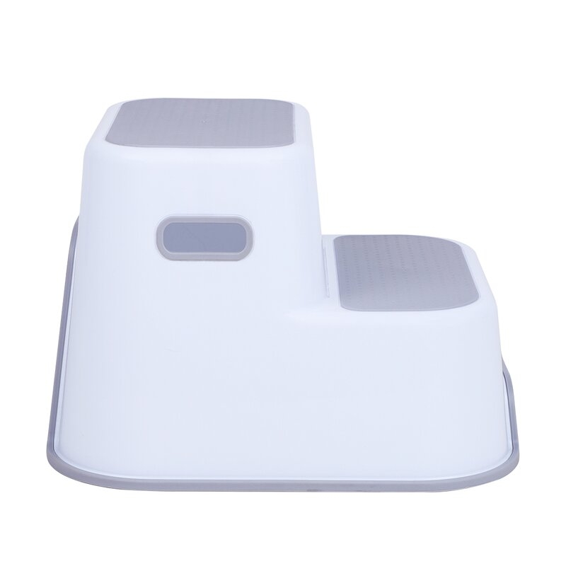Scaunel Inaltator WC in Doua Trepte, Suprafata antiderapanta, FreeON, White & Grey
