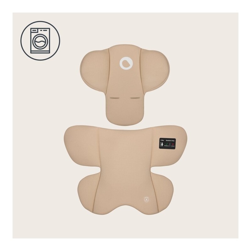 Scoica auto, Lionelo, i-Size Astrid, Include baza Isofix, 0-13 Kg, 40-87 cm, Cu maner si capotina reglabile, Cu protectie laterala avansata, Salteluta confortabila, Testat ADAC, Conform cu R129, Bej