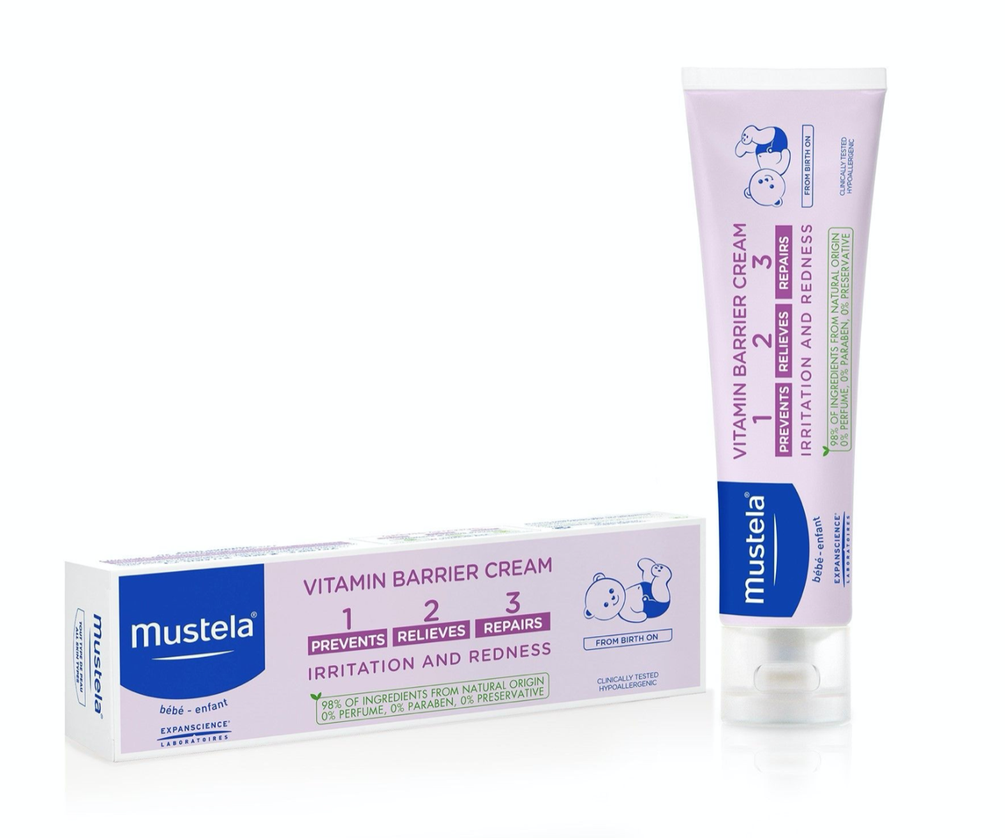 Mustela - Vitamin Barrier crema impotriva iritatiei de scutec 100ml