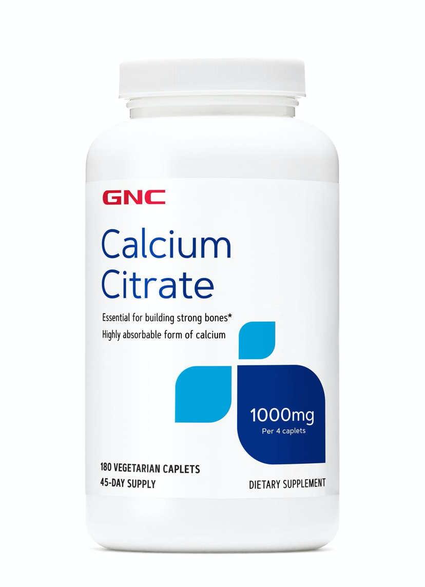 GNC - Calciu Citrat 1000 mg 180 tablete vegetale