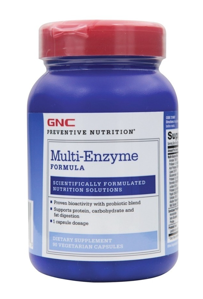 GNC - Preventive Nutrition Multi-Enzyme Formula Enzime Digestive 90cps