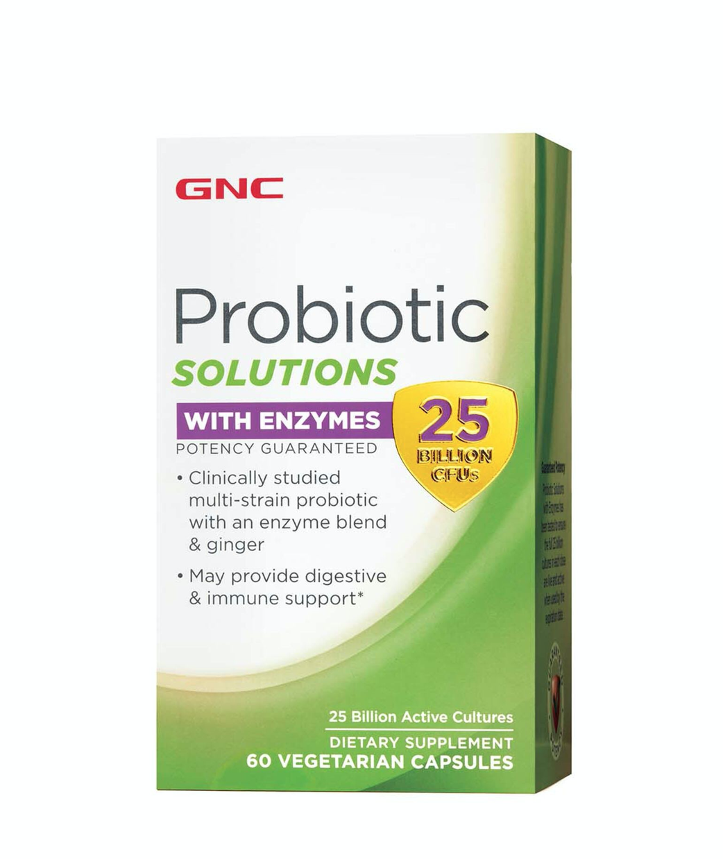 GNC - Probiotic Solutions cu enzime digestive 25 miliarde CFU's 60caps