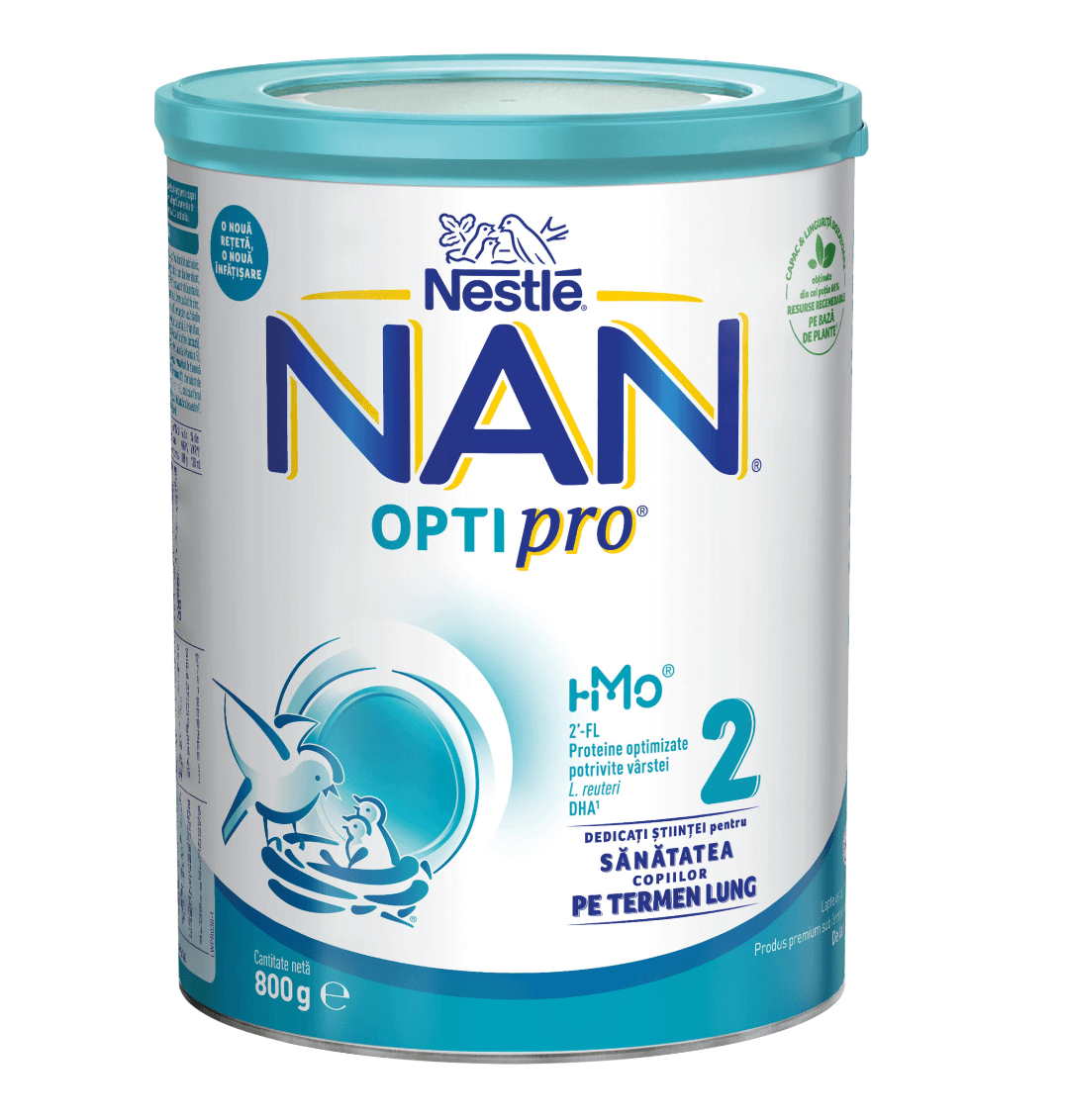 Nestle - Nan 2 Optipro HMO lapte praf pentru copii de la 6 luni 800g