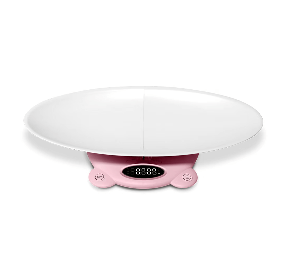 Vitammy - Babycinno cantar electronic 4 in 1 pentru nou-nascut si adulti maxim 120kg roz
