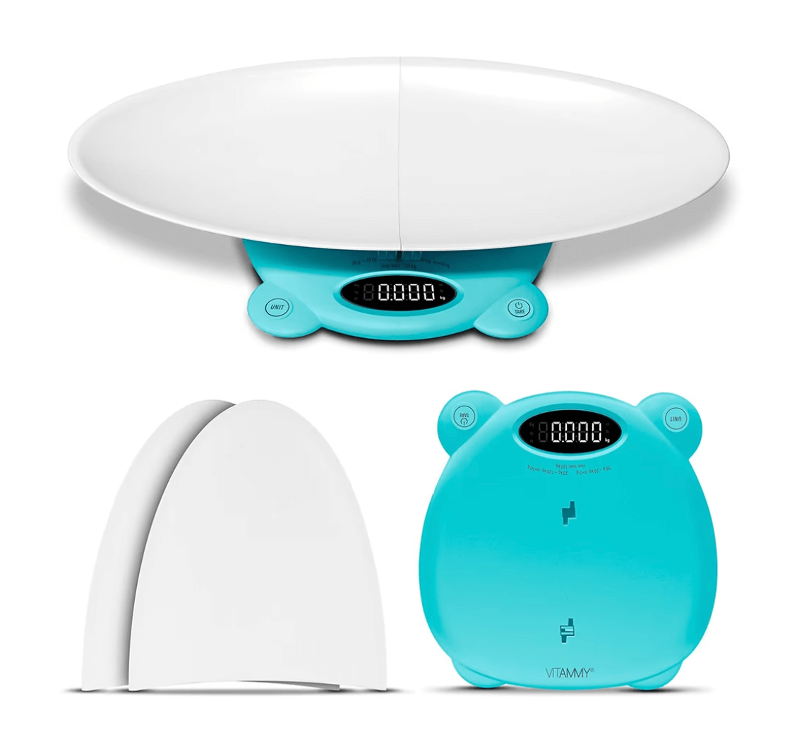 Vitammy - Babycinno cantar electronic 4 in 1 pentru nou-nascut si adulti maxim 120kg turcoaz
