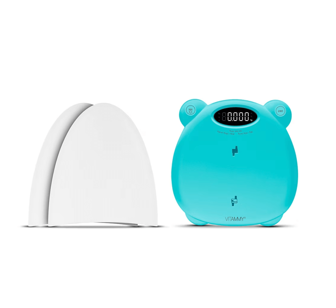 Vitammy - Babycinno cantar electronic 4 in 1 pentru nou-nascut si adulti maxim 120kg turcoaz