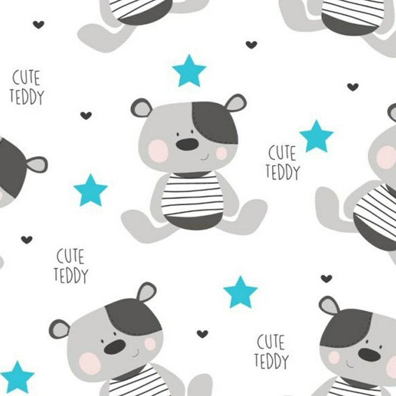Scutec impermeabil din flanel, Cu multiple intrebuintari, Dimensiune 57x47 cm, New Baby, Cute Teddy