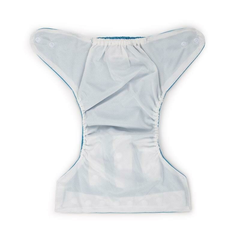 Scutec reutilizabil, Petite&Mars, Universabil, Cleme reglabile pentru a se potrivi cresterii copilului, Moale si delicat, Pentru greutate 3-15 kg, Reduce riscul de iritatie, 0 luni+, Blue
