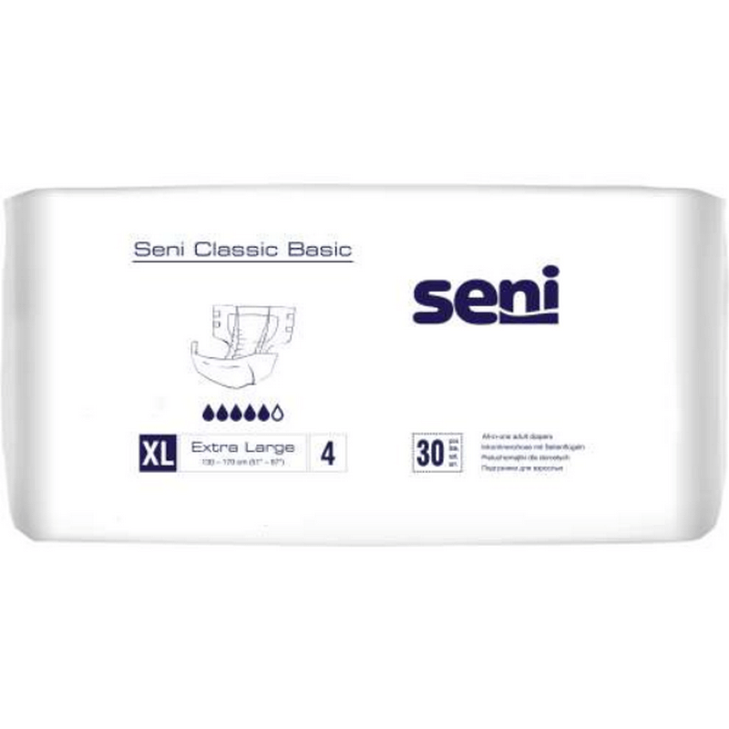 Scutece Classic Basic Extra Large 30buc, Seni