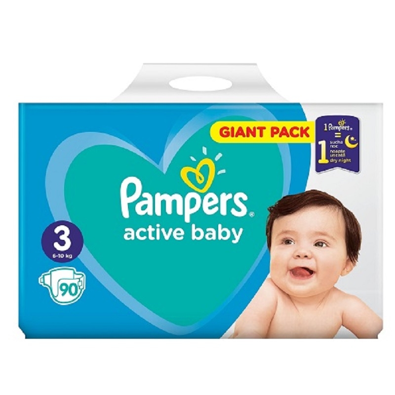 Pampers 3 Active Baby 6-10kg 90buc