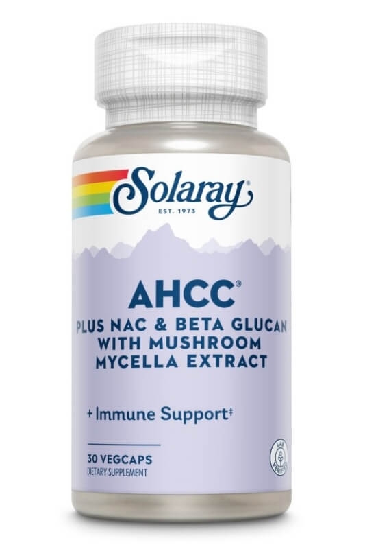 AHCC plus NAC & Beta Glucan, Solaray, 30 capsule, Secom