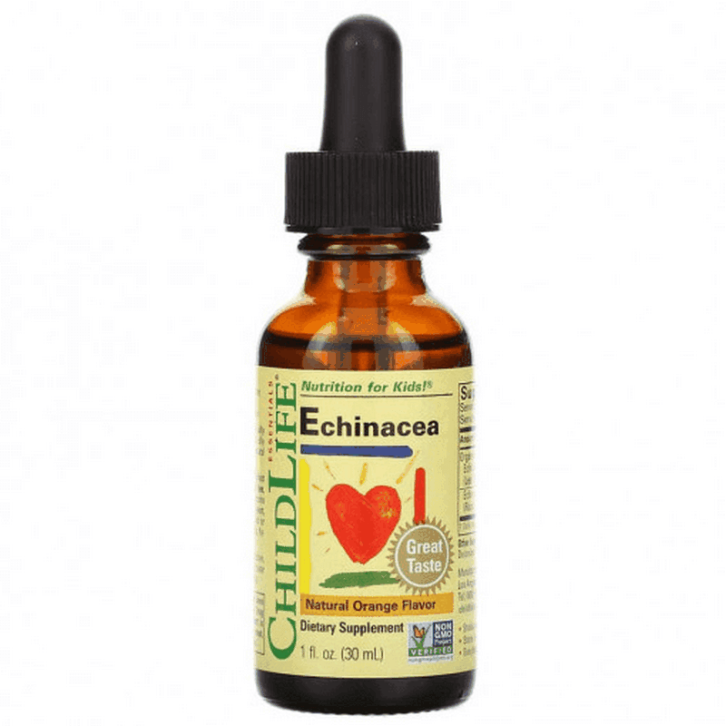Echinacea copii gust de portocale Childlife Essentials, 29.6 ml, Secom