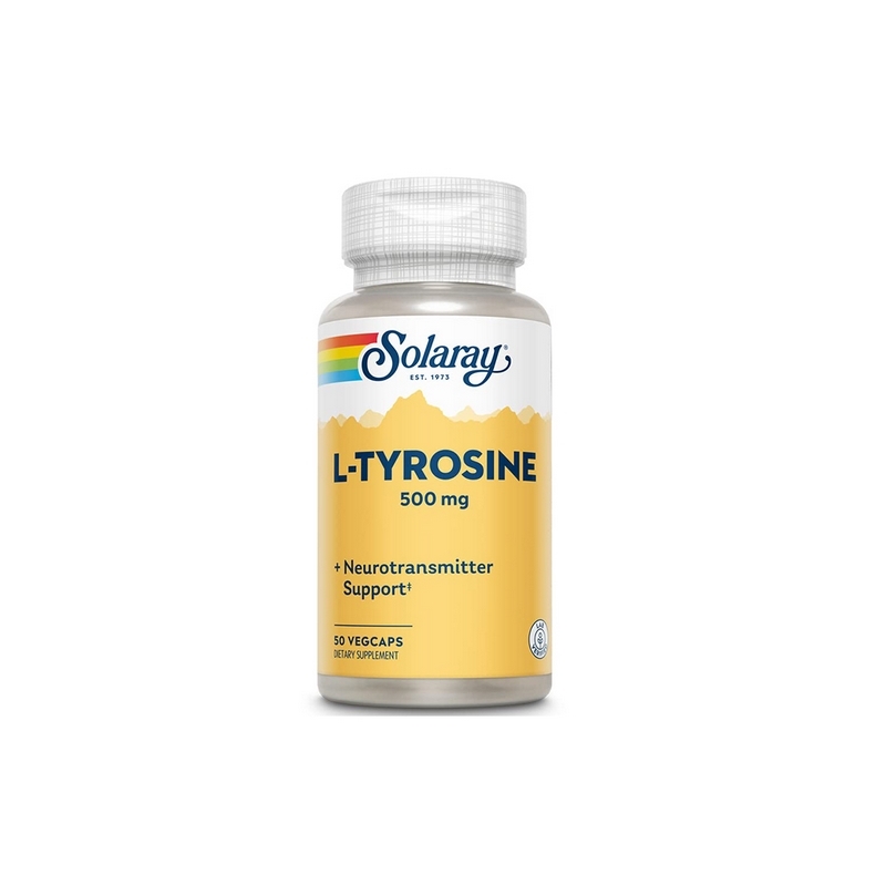 L-Tyrosine 500mg Solaray, 50 capsule, Secom