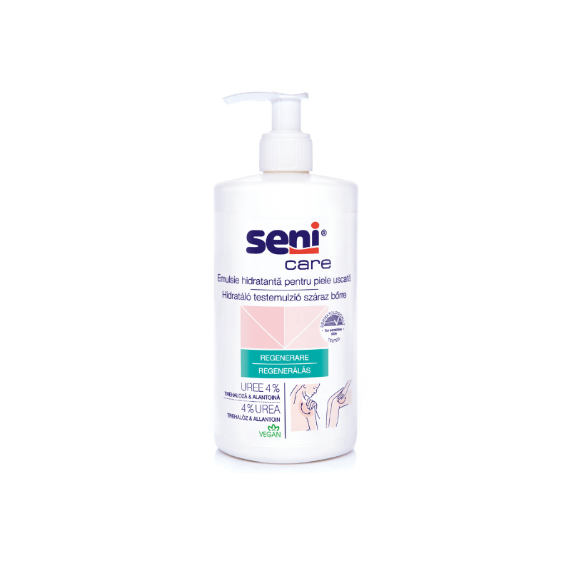 Emulsie hidratanta pentru piele uscata cu 4% uree Care, 500 ml, Seni