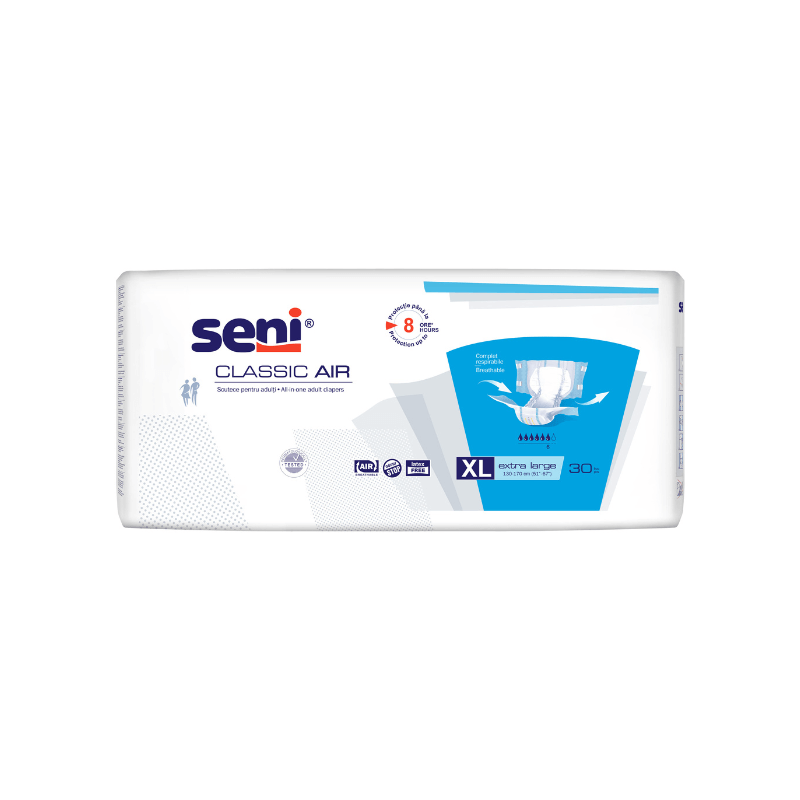 Scutece adulti Classic Air, Extra Large, 30 bucati, Seni