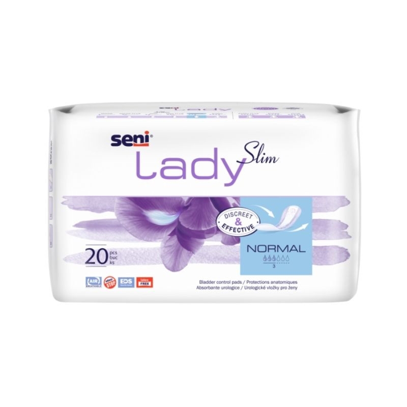 Tampoane absorbante incontinenta urinara femei de uz zilnic Lady Slim, Normal, 20 bucati, Seni