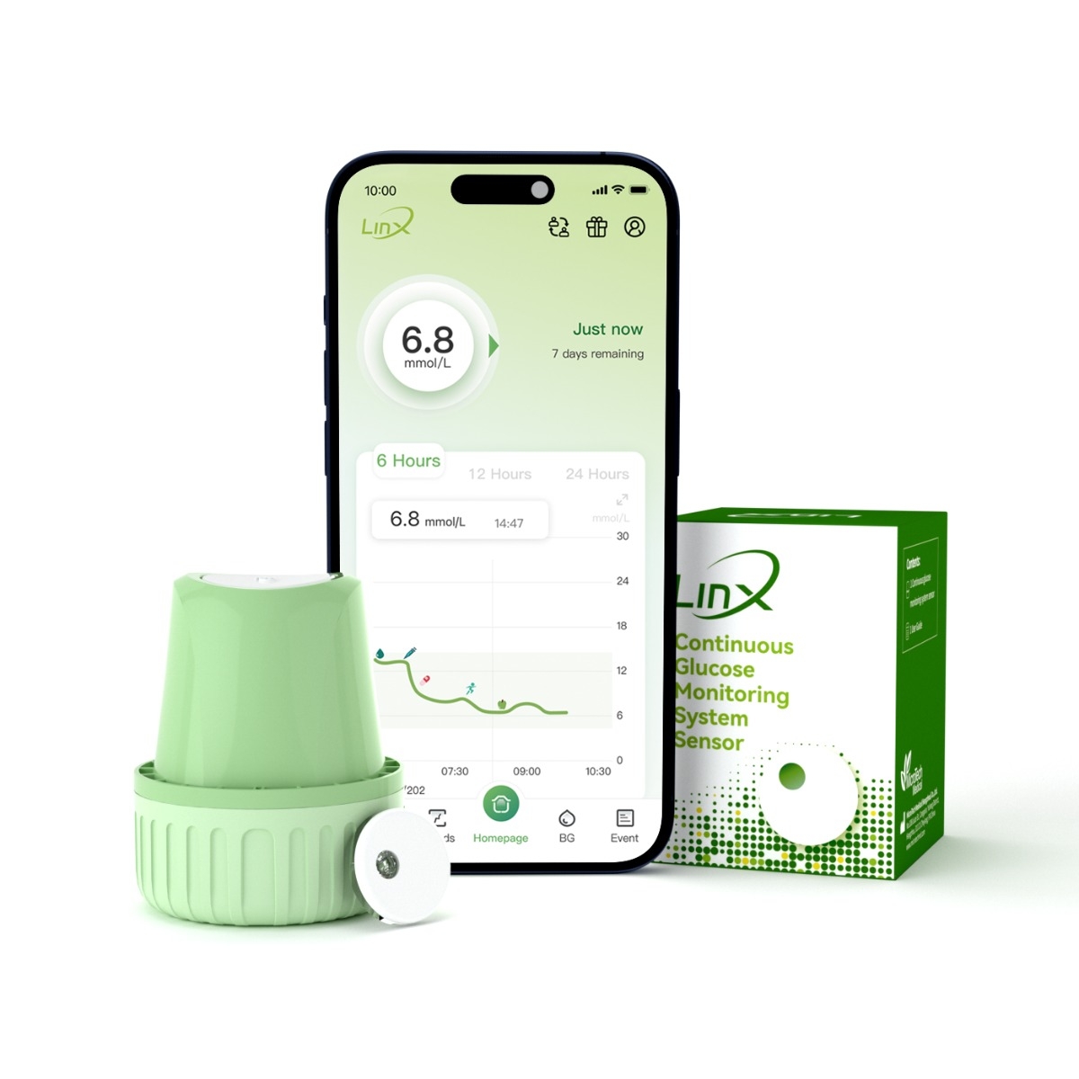 Senzor monitorizare glicemie 1 bucata + 1 plasture cadou, Linx