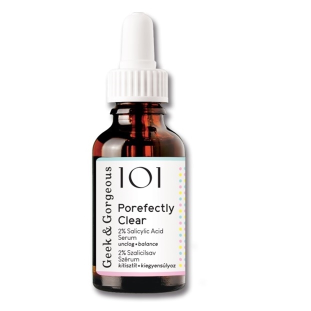 Ser cu acid salicilic 2% Porefectly Clear, 30ml, Geek&Gorgeous