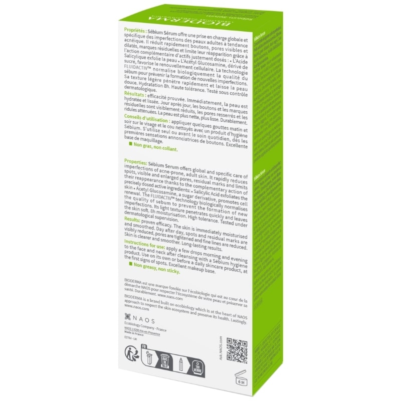 Ser anti-imperfectiuni Sebium, 30 ml, Bioderma