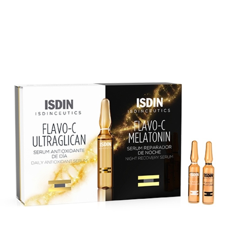 Ser reparator Flavo-C Day & Night, 10 fiole + 10 fiole, Isdin