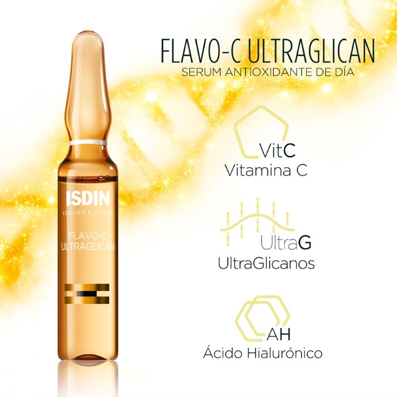 Ser reparator Flavo-C Day & Night, 10 fiole + 10 fiole, Isdin