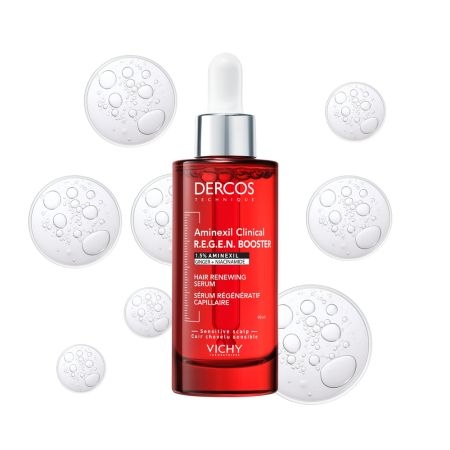 Serum capilar cu efect de regenerare Dercos Aminexil Clinical R.E.G.E.N. Booster, 90 ml, Vichy