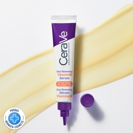 Serum cu vitamina C Skin Renewing, 30 ml, Cerave Serum cu vitamina C Skin Renewing, 30 ml, Cerave