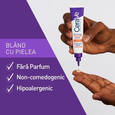 Serum cu vitamina C Skin Renewing, 30 ml, Cerave Serum cu vitamina C Skin Renewing, 30 ml, Cerave