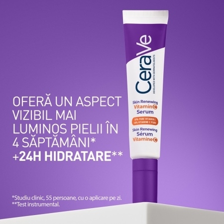 Serum cu vitamina C Skin Renewing, 30 ml, Cerave Serum cu vitamina C Skin Renewing, 30 ml, Cerave