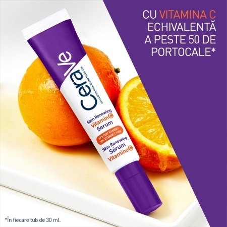 Serum cu vitamina C Skin Renewing, 30 ml, Cerave Serum cu vitamina C Skin Renewing, 30 ml, Cerave