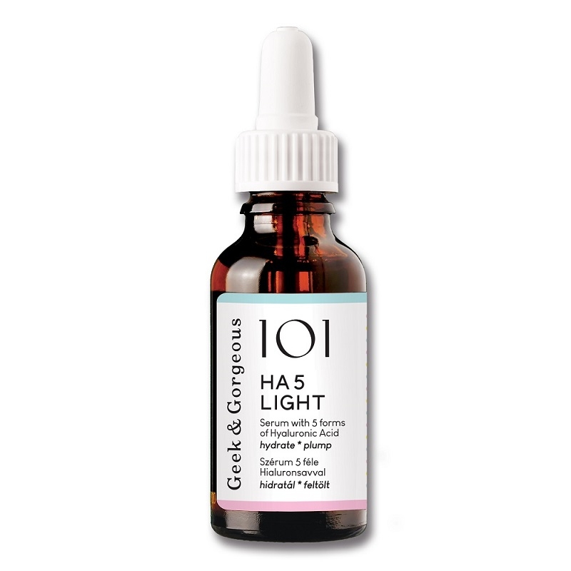 Ser cu acid hialuronic HA 5 Light, 30ml, Geek&Gorgeous