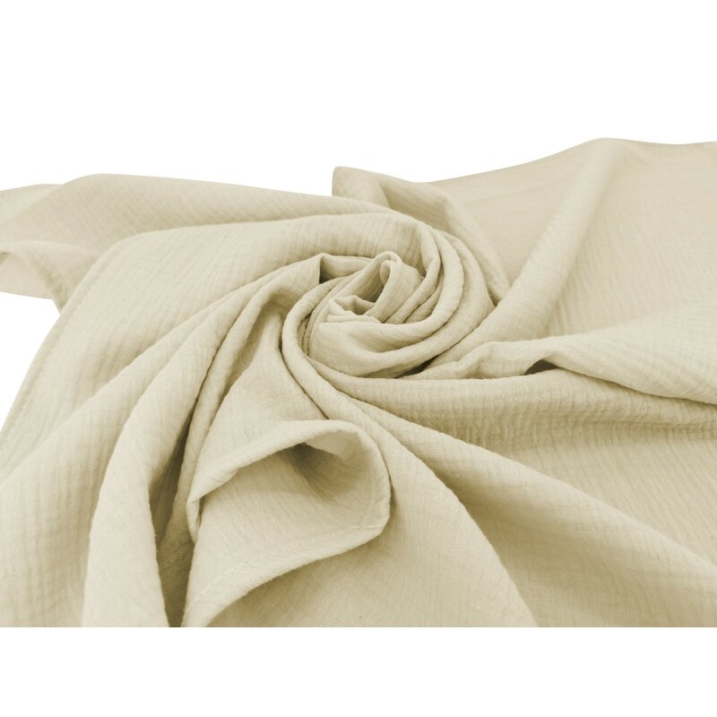 Set 2 museline, MimiNu, Multifunctionale, Din bumbac certificat Oeko Tex Standard 100, Ideale pentru infasat, 80x80 cm, Warm beige and Cream