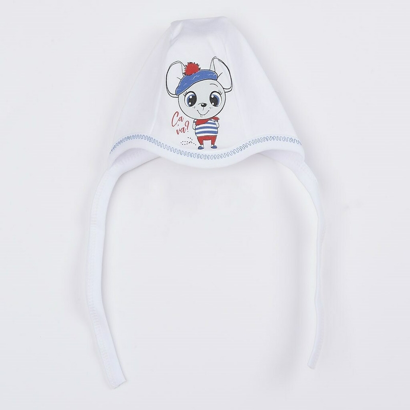 Set 4 piese: body cu maneca lunga, salopeta fara maneci, caciulita, manusi, Marime 56, Din bumbac 100%, New Baby, Bonjour