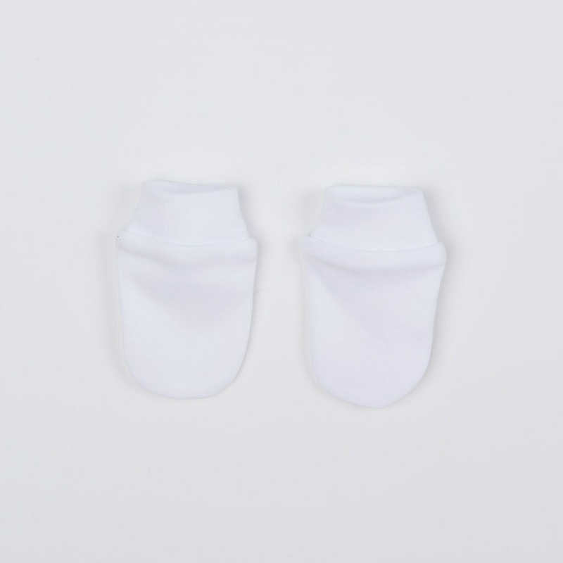 Set 4 piese: body cu maneca lunga, salopeta fara maneci, caciulita, manusi, Marime 56, Din bumbac 100%, New Baby, Bonjour