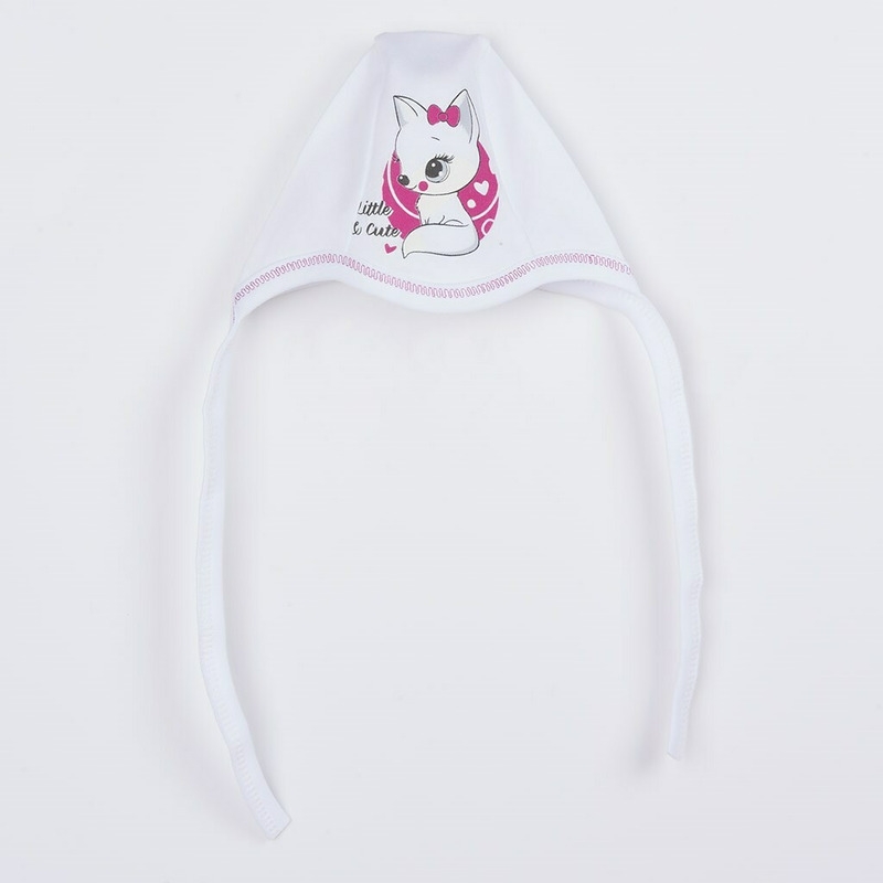 Set 4 piese: body cu maneca lunga, salopeta fara maneci, caciulita, manusi, Marime 56, Din bumbac 100%, New Baby, Foxy