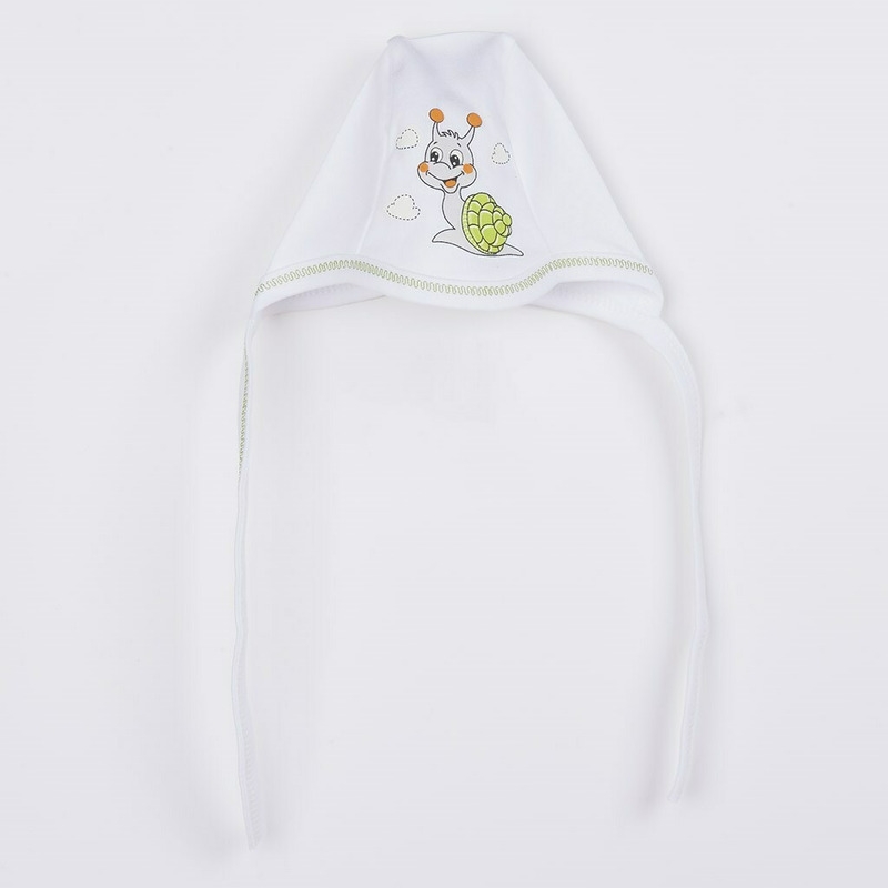 Set 4 piese: body cu maneca lunga, salopeta fara maneci, caciulita, manusi, Marime 56, Din bumbac 100%, New Baby, Snail