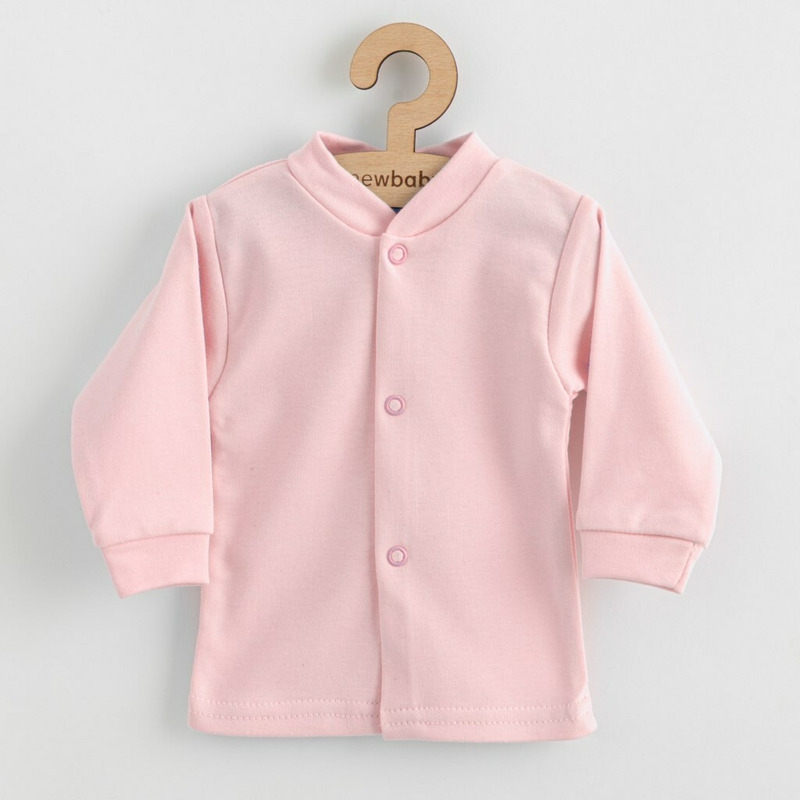 Set 5 piese, Salopeta fara maneci, jacheta, body cu maneca lunga, caciulita, manusi, Marime 50, Din bumbac 100%, New Baby, Classic Pink