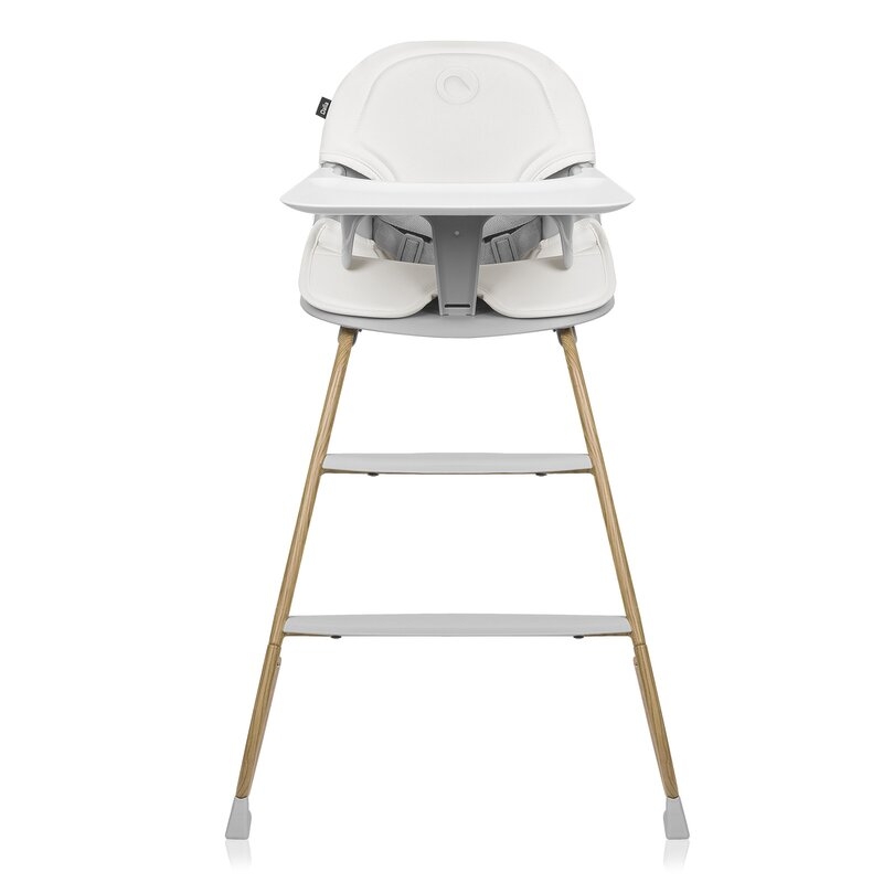 Set balansoar si scaun de masa, Lionelo, Dalia, Scaun cu 2 suporturi pentru picioare, Cu tavita, Balansoar 4 in 1 cu inaltime reglabia si bara cu jucarii, Conform cu EN14988, EN1888-1 EN1888-2, EN1466, Gri