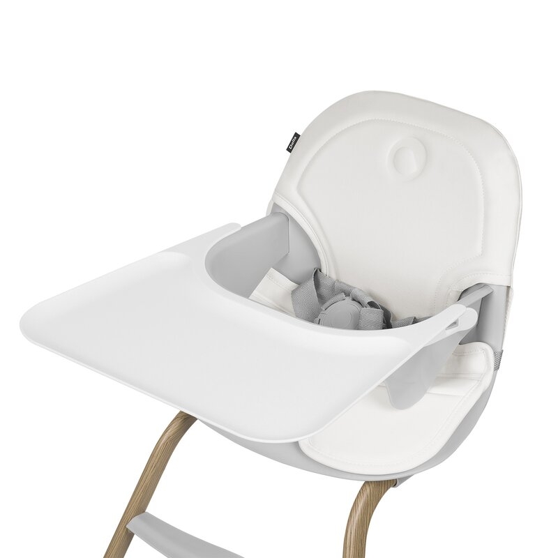 Set balansoar si scaun de masa, Lionelo, Dalia, Scaun cu 2 suporturi pentru picioare, Cu tavita, Balansoar 4 in 1 cu inaltime reglabia si bara cu jucarii, Conform cu EN14988, EN1888-1 EN1888-2, EN1466, Gri