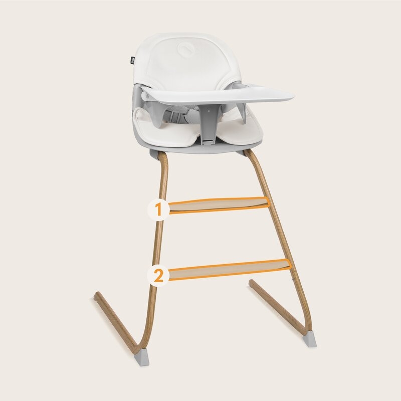 Set balansoar si scaun de masa, Lionelo, Dalia, Scaun cu 2 suporturi pentru picioare, Cu tavita, Balansoar 4 in 1 cu inaltime reglabia si bara cu jucarii, Conform cu EN14988, EN1888-1 EN1888-2, EN1466, Gri