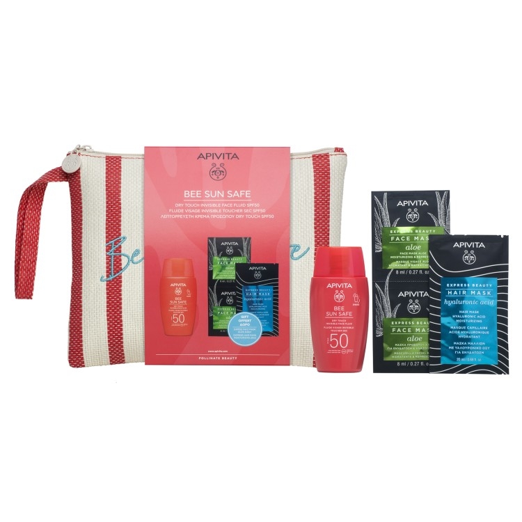 Set Bee Sun Safe Fluid invizibil SPF 50 & Express, Apivita