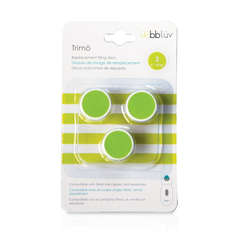 Set capete de rezerva pentru pila electrica, Trimo, A treia etapa, 6-12 luni, Bbluv, Multicolor
